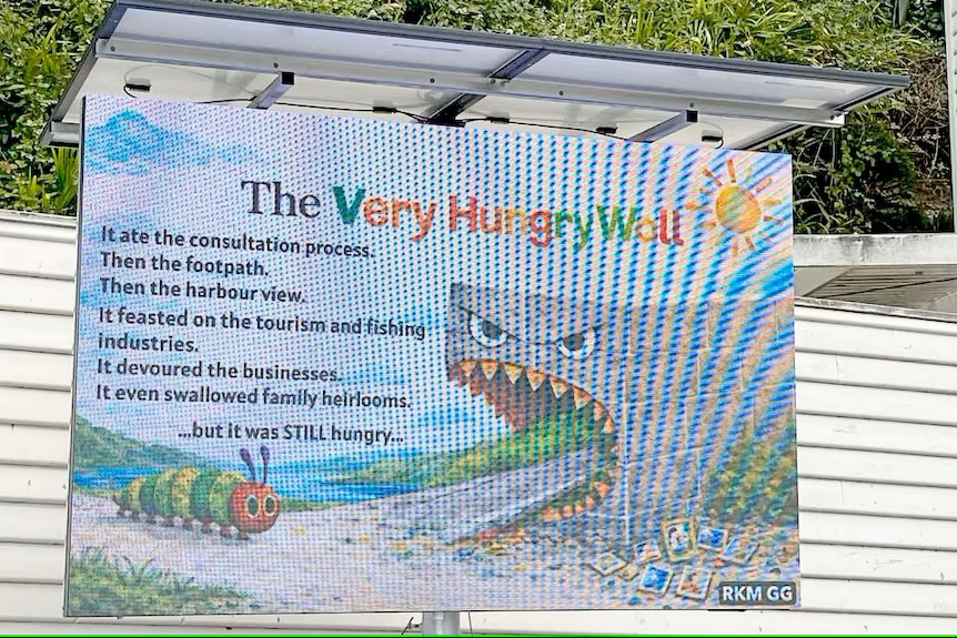 Distinctive Designs QLD LED Billboard used in Tasmania Protest
